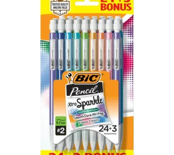 BIC Xtra-Sparkle No. 2 Mechanical Pencils With Erasers