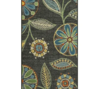 Mainstays Traditional Minerva Gray Multi Floral Area Rug